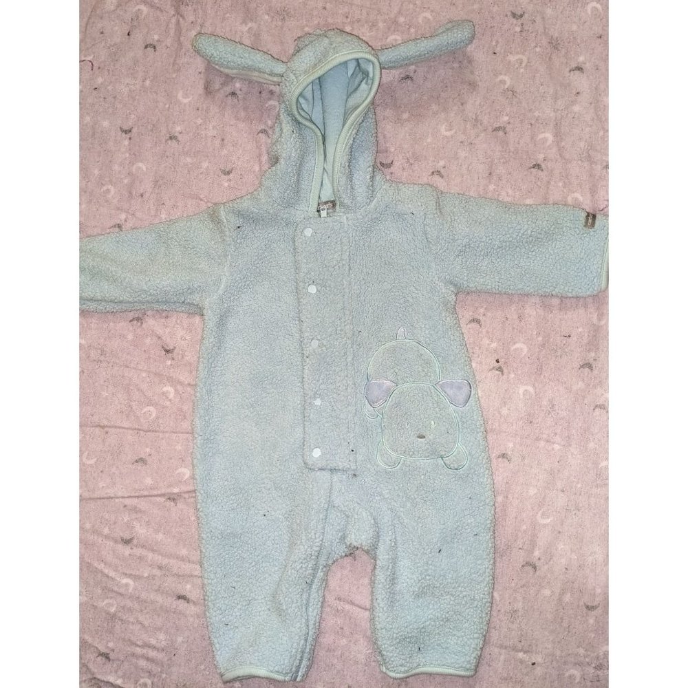 Carter's Blue Fleece Coat/Bunting - Picture 4 of 4